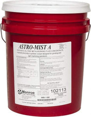 Monroe Fluid Technology - Astro-Mist A, 5 Gal Pail Grinding Fluid - Synthetic, For Light Machining - Exact Tool & Supply