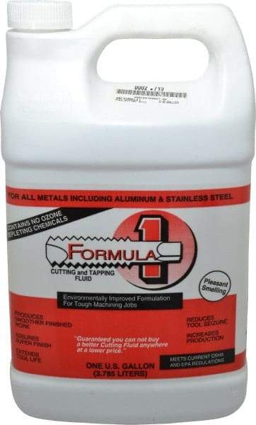 Monroe Fluid Technology - 1 Gal Bottle Cutting & Tapping Fluid - Straight Oil - Exact Tool & Supply