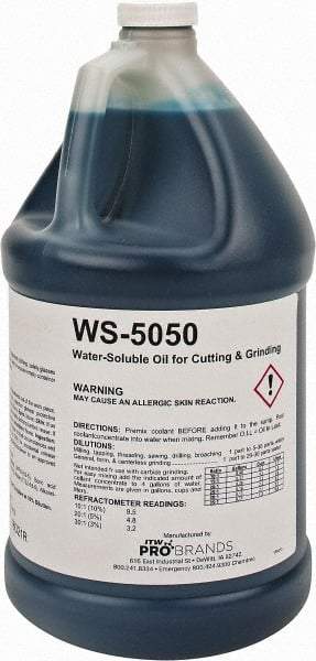 Rustlick - Rustlick WS-5050, 1 Gal Bottle Cutting & Grinding Fluid - Water Soluble, For Broaching, CNC Machining, Drilling, Milling - Exact Tool & Supply
