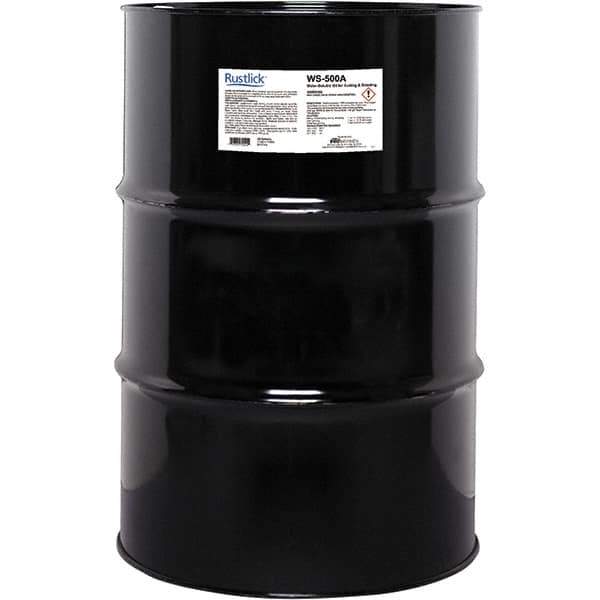 Rustlick - Rustlick WS-500A, 55 Gal Drum Cutting & Grinding Fluid - Water Soluble, For Machining - Exact Tool & Supply