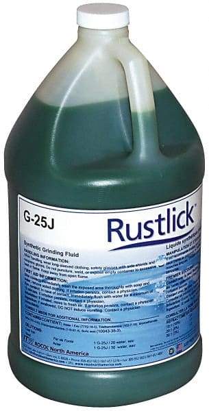 Rustlick - Rustlick G-25J, 1 Gal Bottle Grinding Fluid - Synthetic, For Blanchard Grinding, General-Purpose Grinding, Surface - Exact Tool & Supply