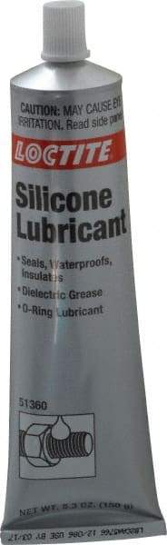 Loctite - 5.3 oz Tube Silicone Lubricant - Translucent, Food Grade - Exact Tool & Supply