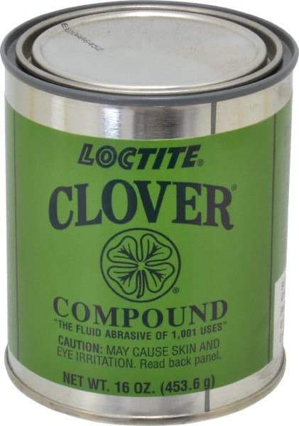 Loctite - 1 Lb Grease Compound - Compound Grade Coarse, Grade F, 100 Grit, Black & Gray, Use on General Purpose - Exact Tool & Supply