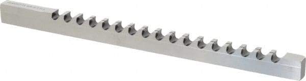 Dumont Minute Man - 14mm Keyway Width, Style D-1, Keyway Broach - High Speed Steel, Bright Finish, 9/16" Broach Body Width, 1" to 6" LOC, 13-7/8" OAL, 11,100 Lbs Pressure for Max LOC - Exact Tool & Supply