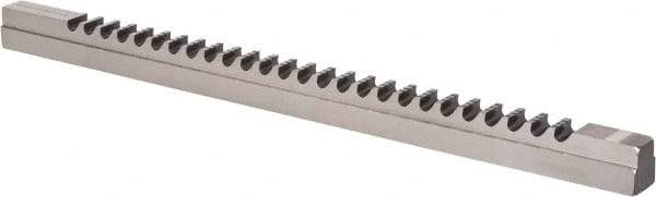 Dumont Minute Man - 20mm Keyway Width, Style F-1, Keyway Broach - High Speed Steel, Bright Finish, 1" Broach Body Width, 1" to 6" LOC, 20-1/4" OAL, 8,800 Lbs Pressure for Max LOC - Exact Tool & Supply