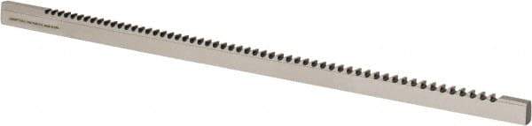 Dumont Minute Man - 5/16" Keyway Width, Style C, One-Pass Keyway Broach - Bright Finish, 3/8" Broach Body Width, 19/64" to 2" LOC, 18-1/2" OAL, 3,900 Lbs Pressure for Max LOC - Exact Tool & Supply