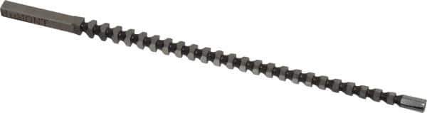 Dumont Minute Man - 4mm x 5-1/8" Overall Length, 0.1614" Pilot Hole Diam, Square Broach - 0.1575 to 0.158" Tolerance, 0.2205 to 0.222" Across Corners, 4.1mm Drill, 5/32" Pitch, 1/4 to 1/2" LOC, 480 Lbs. Pressure for Max LOC - Exact Tool & Supply