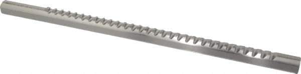 Dumont Minute Man - 3/16" Keyway Width, Production Keyway Broach - Bright Finish, 3/4" Broach Body Width, 25/64" to 2-1/2" LOC, 14-3/4" OAL, 2,170 Lbs Pressure for Max LOC - Exact Tool & Supply