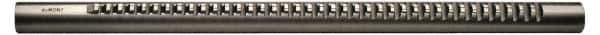 Dumont Minute Man - 1/8" Keyway Width, Production Keyway Broach - Bright Finish, 9/16" Broach Body Width, 25/64" to 2-1/2" LOC, 11-3/4" OAL, 1,440 Lbs Pressure for Max LOC - Exact Tool & Supply