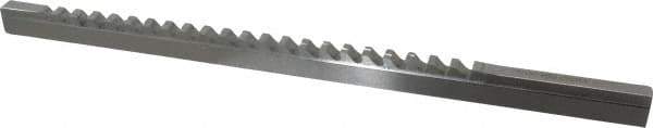 Value Collection - 5/16" Keyway Width, Style C, Keyway Broach - High Speed Steel, Bright Finish, 3/8" Broach Body Width, 25/64" to 2-1/2" LOC, 11-3/4" OAL - Exact Tool & Supply