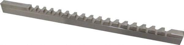 Value Collection - 1/2" Keyway Width, Style D, Keyway Broach - High Speed Steel, Bright Finish, 9/16" Broach Body Width, 1" to 6" LOC, 13-7/8" OAL - Exact Tool & Supply