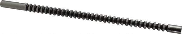 Dumont Minute Man - 7/16" Hex, 7/16" Pilot Hole Diam, 1/2 to 1-3/8" Length of Cut, Hexagon Broach - 0.504 to 0.506" Across Corners, 10-1/2" OAL, 2,700 Lb Pressure for Max Length of Cut, 9/32" Pitch, High Speed Steel - Exact Tool & Supply