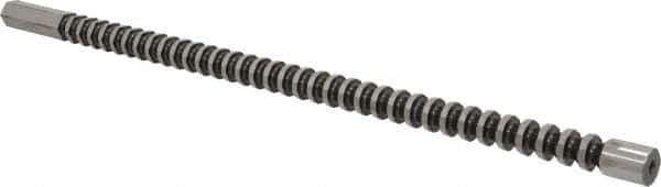 Dumont Minute Man - 5/8" Hex, 5/8" Pilot Hole Diam, 5/8 to 2" Length of Cut, Hexagon Broach - 0.72 to 0.722" Across Corners, 16-1/4" OAL, 5,400 Lb Pressure for Max Length of Cut, 3/8" Pitch, High Speed Steel - Exact Tool & Supply