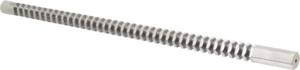 Dumont Minute Man - 3/4" Hex, 3/4" Pilot Hole Diam, 5/8 to 2" Length of Cut, Hexagon Broach - 0.865 to 0.867" Across Corners, 17-1/4" OAL, 6,960 Lb Pressure for Max Length of Cut, 3/8" Pitch, High Speed Steel - Exact Tool & Supply