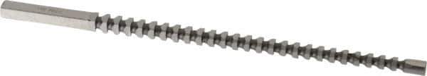 Dumont Minute Man - 3/16" x 5-9/16" Overall Length, 0.1935" Pilot Hole Diam, Square Broach - 0.188 to 0.189" Tolerance, 0.262 to 0.264" Across Corners, #10 Drill, 5/32" Pitch, 1/4 to 5/8" LOC, 1,080 Lbs. Pressure for Max LOC - Exact Tool & Supply