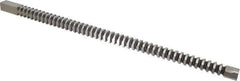 Dumont Minute Man - 7/8" x 22-3/4" Overall Length, 15/16" Pilot Hole Diam, Square Broach - 0.8765 to 0.8775" Tolerance, 1.227 to 1.229" Across Corners, 7/16" Pitch, 5/8 to 2" LOC, 9,200 Lbs. Pressure for Max LOC - Exact Tool & Supply