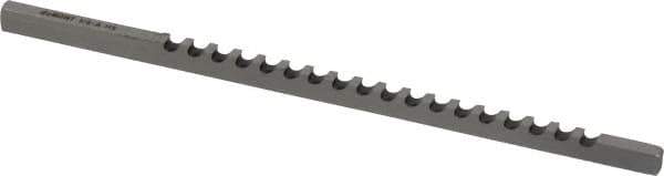 Dumont Minute Man - 1/8" Keyway Width, Style A, Keyway Broach - High Speed Steel, Bright Finish, 1/8" Broach Body Width, 13/64" to 1-1/8" LOC, 5" OAL, 650 Lbs Pressure for Max LOC - Exact Tool & Supply