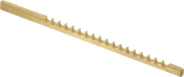 Dumont Minute Man - 3/32" Keyway Width, Style A, Keyway Broach - TiN Finish, 1/8" Broach Body Width, 5" OAL - Exact Tool & Supply