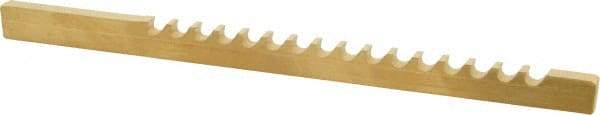 Dumont Minute Man - 3/16" Keyway Width, Style B, Keyway Broach - TiN Finish, 3/16" Broach Body Width, 6-3/4" OAL - Exact Tool & Supply