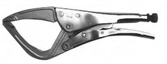 Grip-On - 12" OAL Flat & Convex Jaw Locking Pliers - Exact Tool & Supply