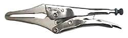 Grip-On - 10" OAL Standard Jaw Hose Clamp Locking Pliers - Exact Tool & Supply