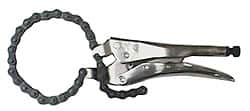 Grip-On - 10" OAL C-Clamp Locking Pliers - Exact Tool & Supply