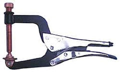Grip-On - 12-1/4" OAL Standard Jaw Spindle C-Clamp Weld Locking Pliers - Exact Tool & Supply