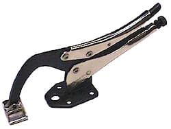 Grip-On - 12" OAL Standard Jaw Table C-Clamp Weld Locking Pliers - Exact Tool & Supply