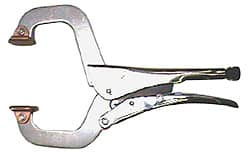 Grip-On - 14" OAL Standard Jaw Stepped C-Clamp Weld Locking Pliers - Exact Tool & Supply