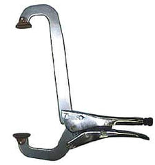 Grip-On - 18" OAL Standard Jaw Stepped C-Clamp Weld Locking Pliers - Exact Tool & Supply