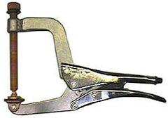 Grip-On - 13" OAL Standard Jaw Spindle C-Clamp Weld Locking Pliers - Exact Tool & Supply