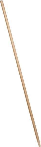 Weiler - 60 x 15/16" Wood Handle for Floor Brushes & Garage Brushes - Threaded Connection, Tan - Exact Tool & Supply