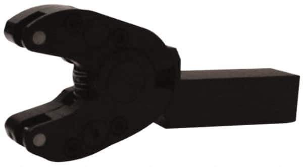 Made in USA - 6.2 Inch Overall Length x 1 Inch Overall Width, 1/2 to 1.55 Inch Capacity, Right Hand Cut, Scissor and Straddle Type Knurler - 3/4 Inch Diameter, 4 Inch Shank Length x 1 Inch Shank Width x 1 Inch Shank Height, Square Shank, KP Series - Exact Tool & Supply