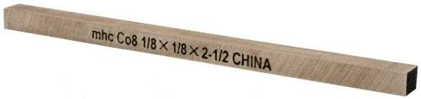 Interstate - M42 Cobalt Square Tool Bit Blank - 1/8" Wide x 1/8" High x 2-1/2" OAL - Exact Tool & Supply