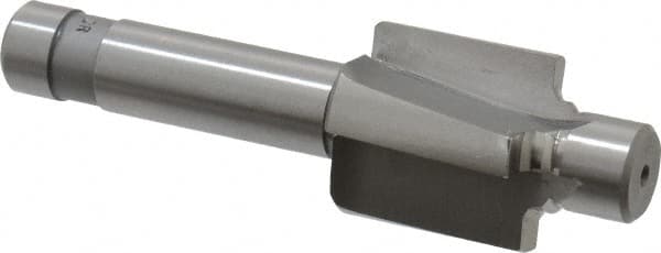 Made in USA - 9/16-18" Port, 1.012" Spotface Diam, 3/8" Tube Outside Diam, Plain Pilot, Straight Shank, High Speed Steel Porting Tool - Exact Tool & Supply