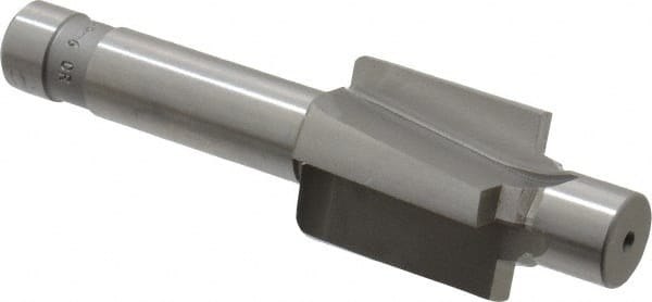 Made in USA - 9/16-18" Port, 0.989" Spotface Diam, 3/8" Tube Outside Diam, Plain Pilot, Straight Shank, High Speed Steel Porting Tool - Exact Tool & Supply