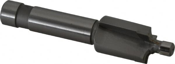 Made in USA - 5/16-24" Port, 0.742" Spotface Diam, 1/8" Tube Outside Diam, Plain Pilot, Straight Shank, Carbide Tipped Porting Tool - Exact Tool & Supply