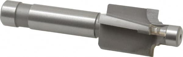 Made in USA - 7/16-20" Port, 0.888" Spotface Diam, 1/4" Tube Outside Diam, Plain Pilot, Straight Shank, Carbide Tipped Porting Tool - Exact Tool & Supply
