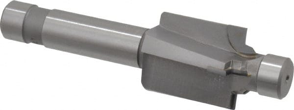 Made in USA - 9/16-18" Port, 0.989" Spotface Diam, 3/8" Tube Outside Diam, Plain Pilot, Straight Shank, Carbide Tipped Porting Tool - Exact Tool & Supply