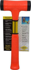 NUPLA - 24 oz Head 1-3/4" Face Diam Fiberglass Slim Head Dead Blow Hammer - 12" OAL, Fiberglass Handle - Exact Tool & Supply