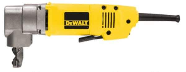 DeWALT - 120V, 1,950 SPM, 6.5 Amp, Electric Power Nibbler - 16 (Mild Steel) and 18 (Stainless Steel) Gauge Cutting Capacity - Exact Tool & Supply