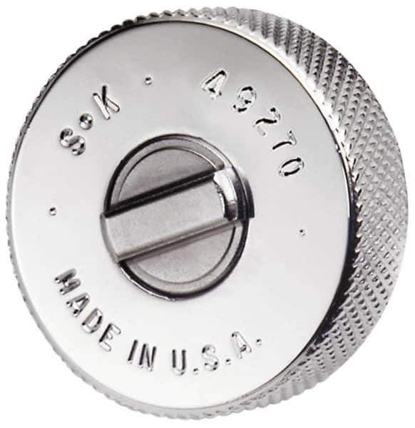SK - 1/4" Drive Round Head Thumbwheel Ratchet - Chrome Finish, 1" to 5" OAL, 60 Gear Teeth - Exact Tool & Supply