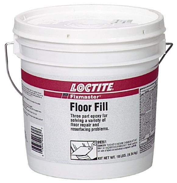 Loctite - 10 Lb Kit Gray Epoxy Resin Filler/Repair Caulk - -20 to 225°F Operating Temp, 6 min Tack Free Dry Time, 24 hr Full Cure Time, Series 135 - Exact Tool & Supply