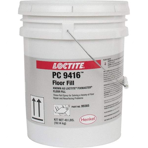 Loctite - 40 Lb Kit Gray Epoxy Resin Filler/Repair Caulk - -20 to 225°F Operating Temp, 6 min Tack Free Dry Time, 24 hr Full Cure Time, Series 135 - Exact Tool & Supply