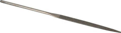 Value Collection - 5-1/2" OAL Fine Taper Needle Diamond File - 13/64" Wide x 3/64" Thick, 2-3/4 LOC - Exact Tool & Supply