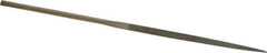 Value Collection - 5-1/2" OAL Fine Three Square Needle Diamond File - 9/64" Wide x 9/64" Thick, 2-3/4 LOC - Exact Tool & Supply