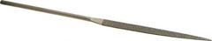 Value Collection - 5-1/2" OAL Fine Knife Needle Diamond File - 3/16" Wide x 1/16" Thick, 2-3/4 LOC - Exact Tool & Supply