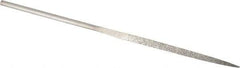 Value Collection - 5-1/2" OAL Medium Three Square Needle Diamond File - 9/64" Wide x 9/64" Thick, 2-3/4 LOC - Exact Tool & Supply
