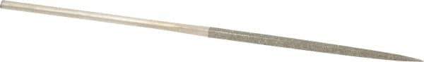 Value Collection - 5-1/2" OAL Medium Square Needle Diamond File - 3/32" Wide x 3/32" Thick, 2-3/4 LOC - Exact Tool & Supply