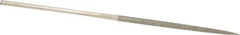 Value Collection - 5-1/2" OAL Medium Square Needle Diamond File - 3/32" Wide x 3/32" Thick, 2-3/4 LOC - Exact Tool & Supply